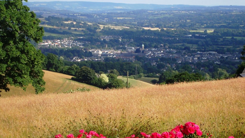 glorious view from Ty Gwyn's garden