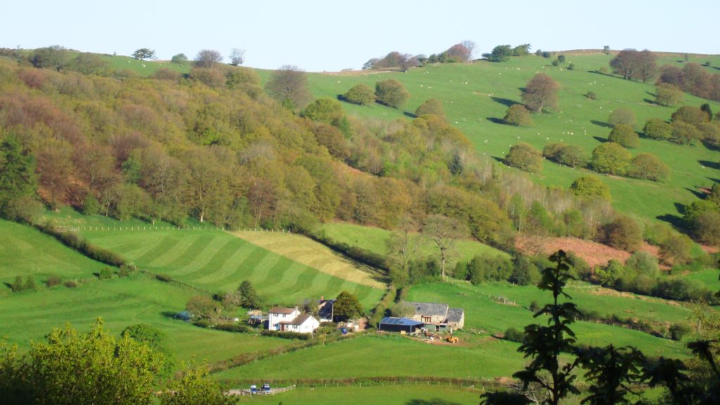 Porth-y-Parc with our two holiday cottages in the Brecon Beacons